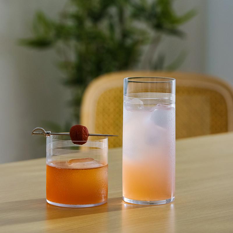 WK5201 CRISON Lightweight crystal patterned water cup, juice cup, Collins cocktail cup Old Fashioned Whiskey glass