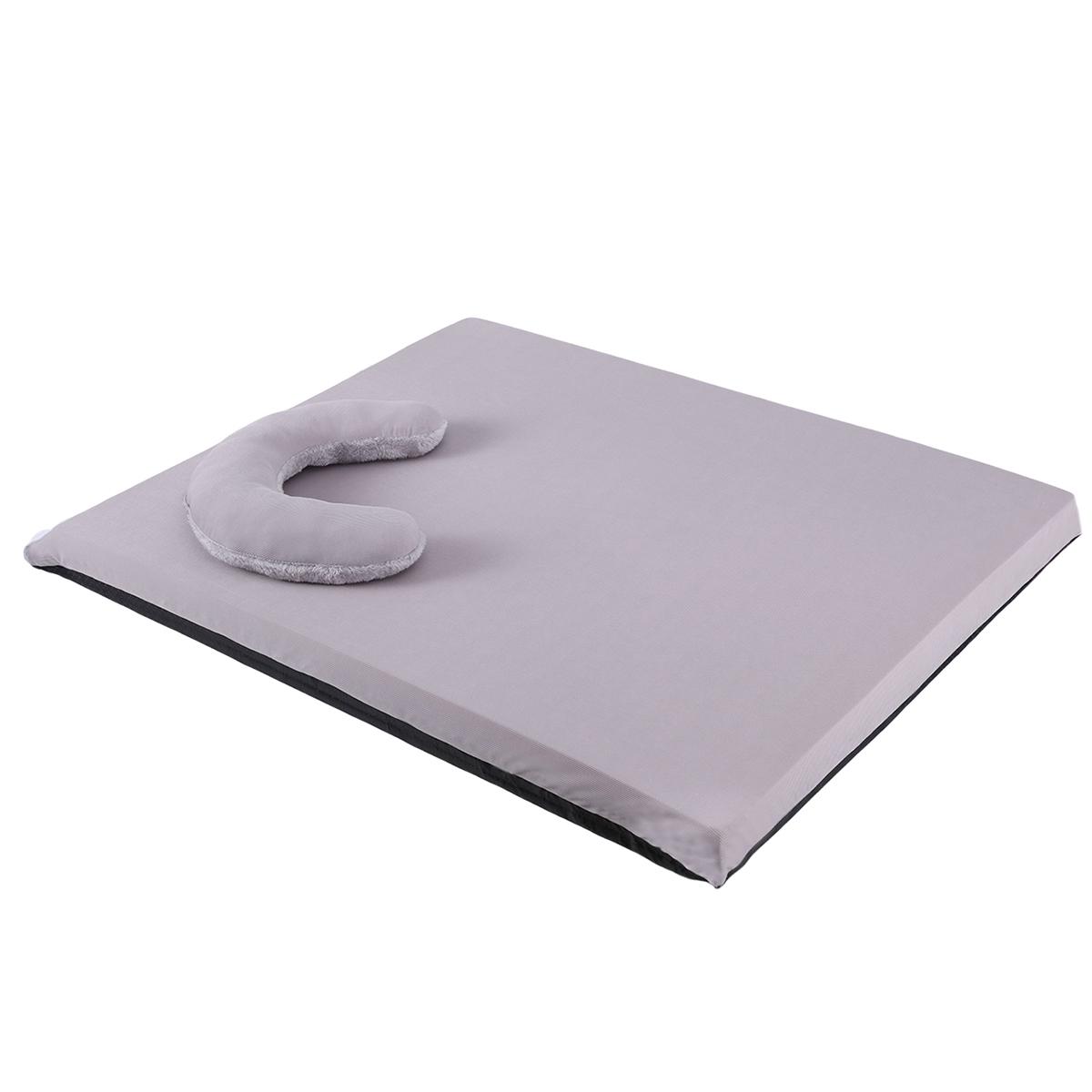 

Double-sided Dog Bed for Large Dog Cushion Summer Cooling Dog Bed Winter Warm Cat Bed Detachable Cat Mat All Season Pet Bed S-50x40cm сірий колір