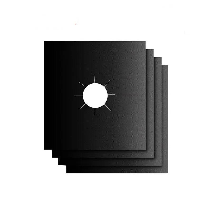 4pcs Heat-resistant Stove Burner Covers Reusable, Non-Stick Stove Burner Covers Protector 10.6'' X 10.6''