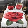 3D Digital Printing Bedding Two Or Three-Piece Valentine'S Day Flower Series Polyester Quilt Set