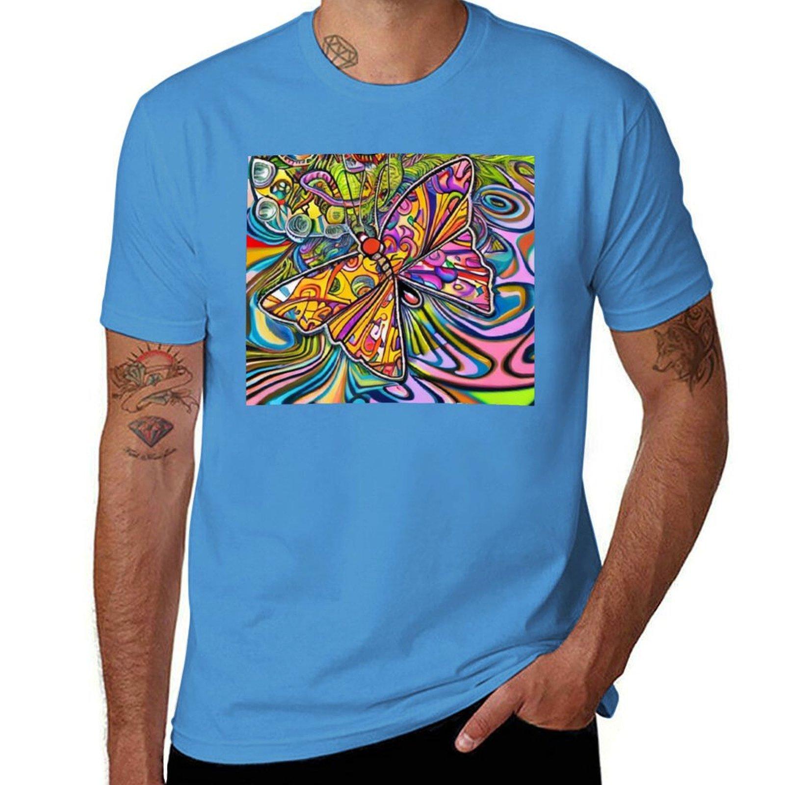 The Butterfly T-Shirt tees vintage clothes hippie clothes aesthetic clothes workout shirts for men S