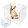 Litter Box Splash Guard Easy Clean Foldable Litter Pan Splash Guard High Sided Cat Toilet Training Kit Privacy Screen for Living