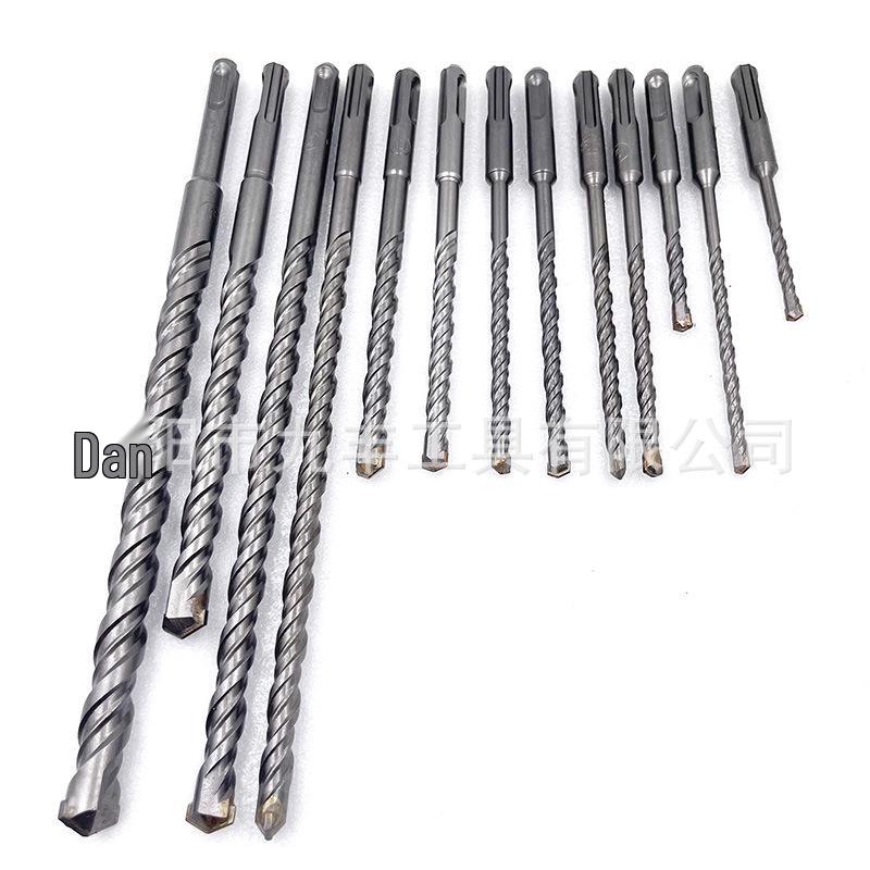 17-Piece Electric Hammer Drill Set: Impact Bits, Chisels, & Blades with Blue Case