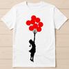 Balloon Girl Music Best Seller Banksy Funny Gift Tee T Shirt 2944