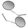 2PCS Motorcycle Rear View Mirror Stainless Steel High Definition Clear View Replacement for Suzuki Gn125