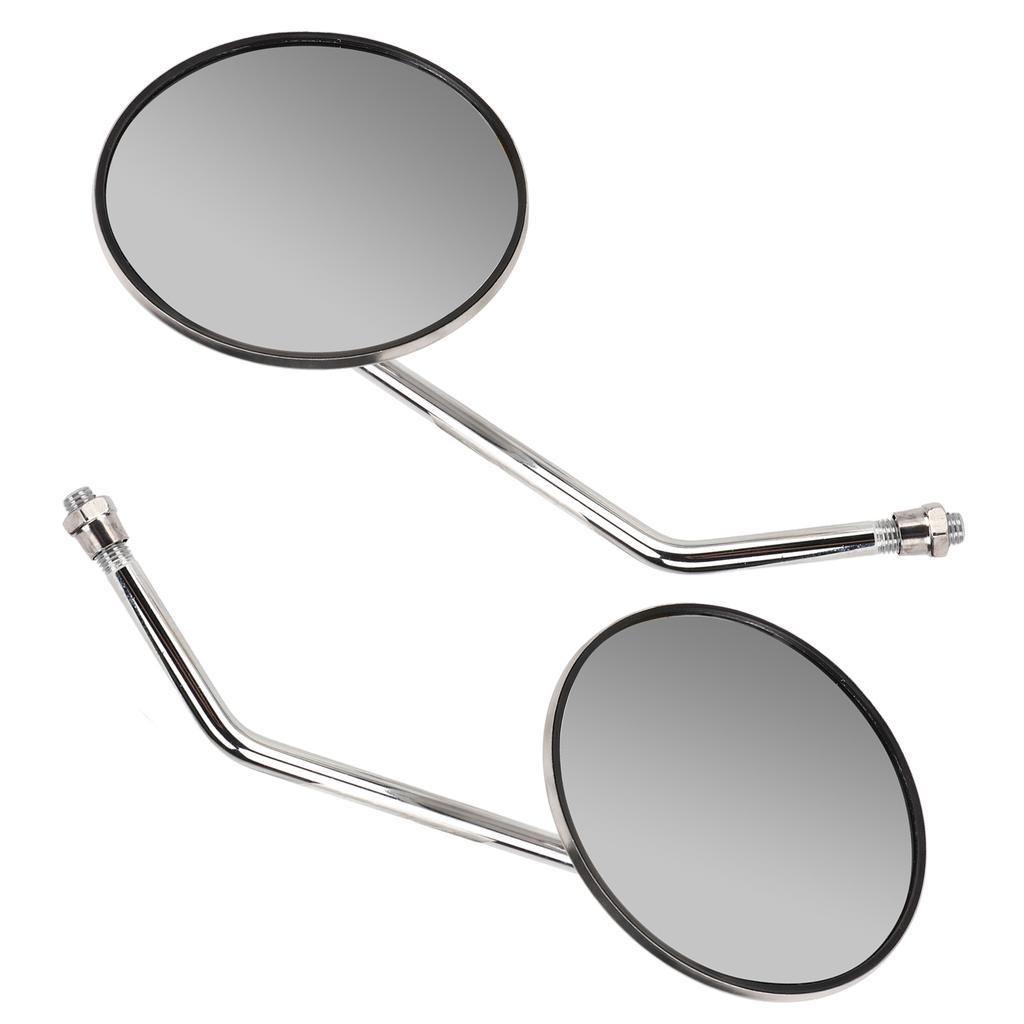 2PCS Motorcycle Rear View Mirror Stainless Steel High Definition Clear View Replacement for Suzuki Gn125