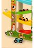 Wooden Racing Track Glider: Fun Educational Hand-Pushed Gravity Car Toy