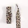 Personalized Leopard Print Satin Shoelaces 2cm - Wide Flat Laces for White Sneakers