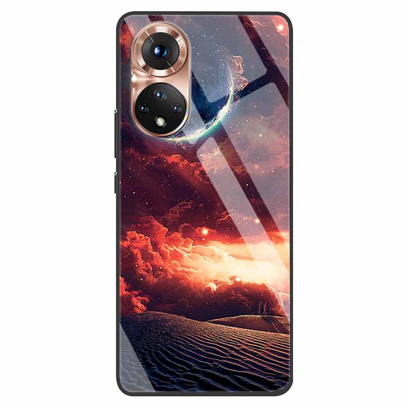 Luxury Case for Huawei Honor 50 Cover Tempered Glass Cover for Huawei Honor 50 Phone Case Honor50 6.57" Coque Bag Fashion Bumper