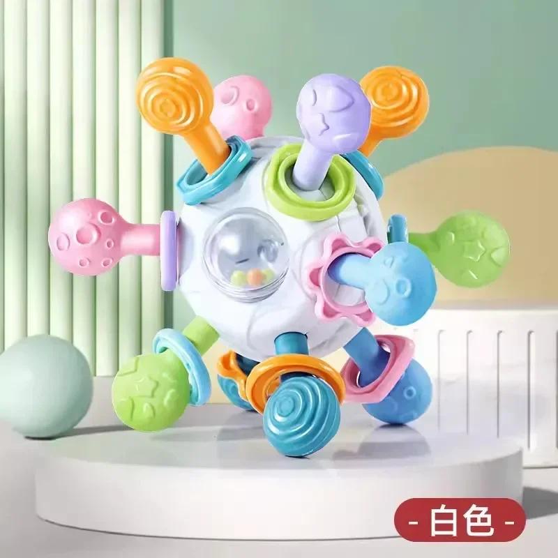 Baby Toy Ball Rattles Soft Ball Toy Newborn Grasping Teethers Hand Bell Sensory Toys Kids Educational Toys for 0-12 Months Baby