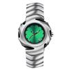 Unique Irregular Case Men's Quartz Watch Flower Dial Design Alloy Strap Wristwatch Y2K Futuristic Alien Case Black Watch