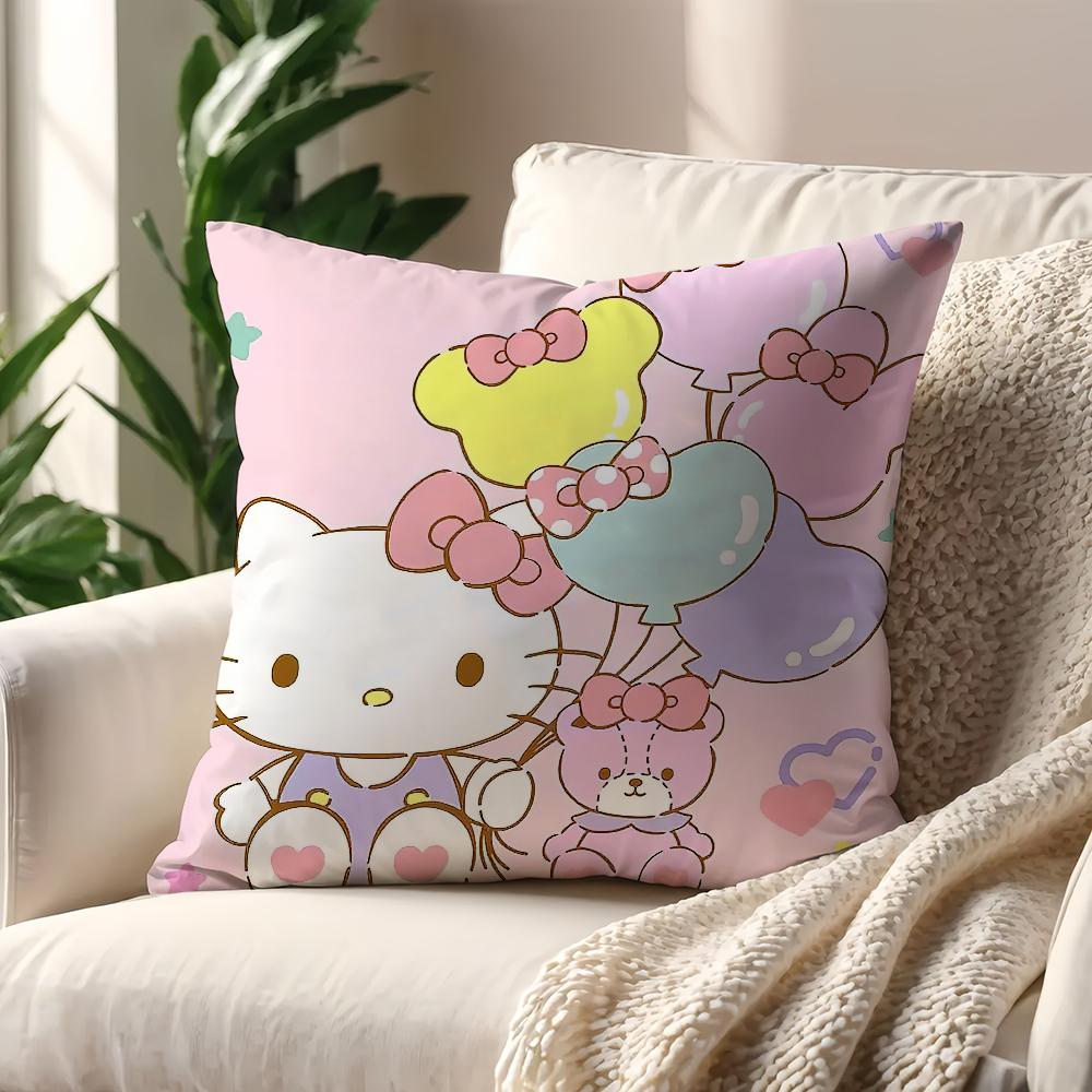 Cartoon Anime HHello Kitty cushion cover For Pillow Printing Sofa Decoration Home Car Room Coffee Shop Office Nordic Simplicity