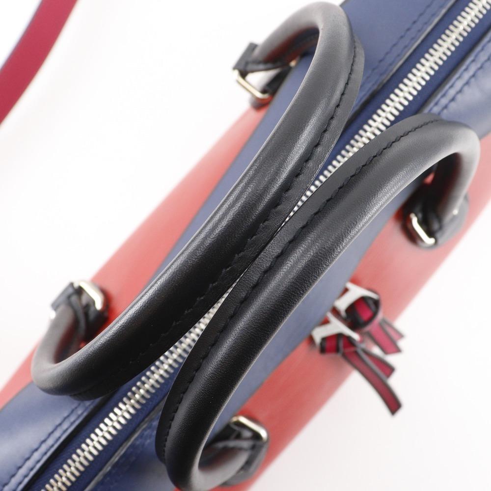 LOUIS VUITTON Tuileries Tote Handbag M53544 2WAYShoulder Red / dark blue Epi Leather Women Used