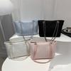 Fashion and Popular Women's Diamond 2025 Summer New Casual Simple Chain Crossbody Shoulder Tote Bag