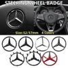 AABGZ1 New W201 W220 2025 Hot For AMG Car For Mercedes benz AMG 1pcs 52mm 57mm Car Steering Wheel Badge Emblem Sticker Auto-Styling For