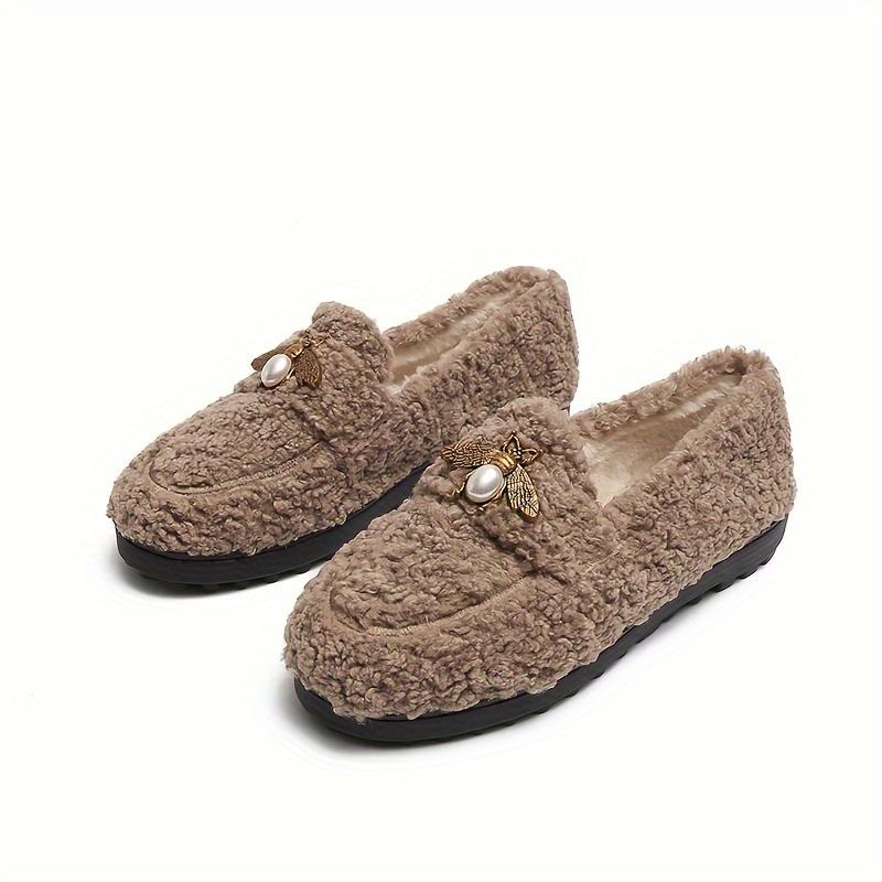 Women's Shearling Fleece Boots for Winter Wear 2025 Korean Style Flat Sole Moisture-Wicking, Warm, Comfortable