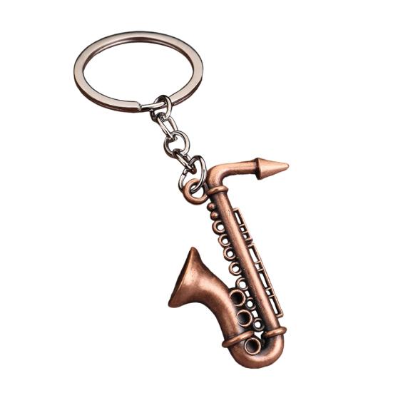 Musician Keychain Pendant Decorative 3D Design Bag Hanging Pendant Miniature Instrument Shape Key Holder Bag