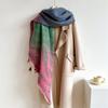 New Thickened and Elongated Winter Scarf Cashmere Feeling Shawl and Wraps Pashmina Neckerchief Bufanda Female Poncho 48Colors