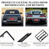 2 PCS Flag License Plate Frame, N Flag Patriotic Stainless Steel Auto Plate Cover, Vintage US Rust-Proof Vehicle License Plate Holder, Universal Car