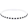 VANDEL STUDS SERIES Line Bracelet (WHITE X BLACK, S 16.0)