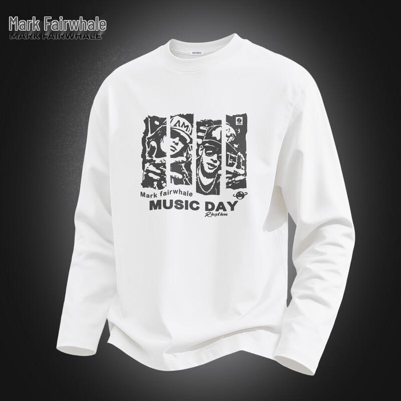 Mark Fairwhale Men's Cotton Long-Sleeve Casual T-Shirt