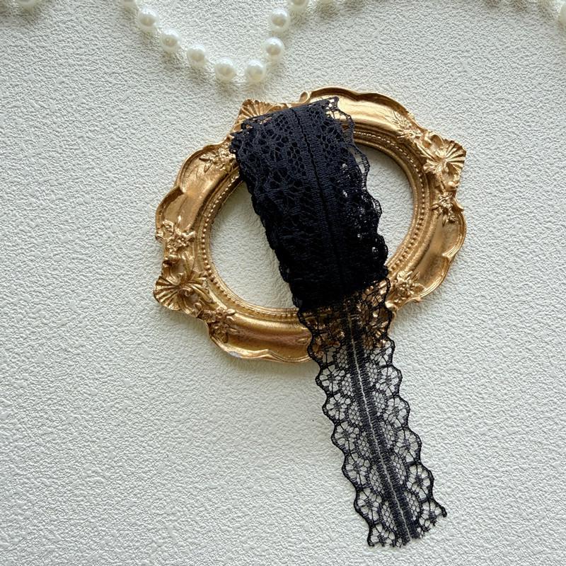 3cm Colorful Lace Trim for DIY Hair Accessories & Bow Knot Decoration - Graduation Brooch & Ribbon Craft J53.