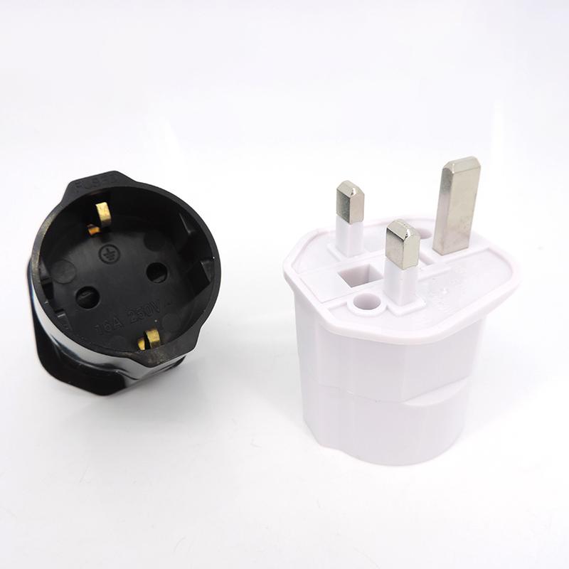 Universal-Netzadapter 13A 250V Kupfer EU Korea Deutschland Frankreich Russland nach HK UK Sicherungsstecker Singapur Malaysia Konverter