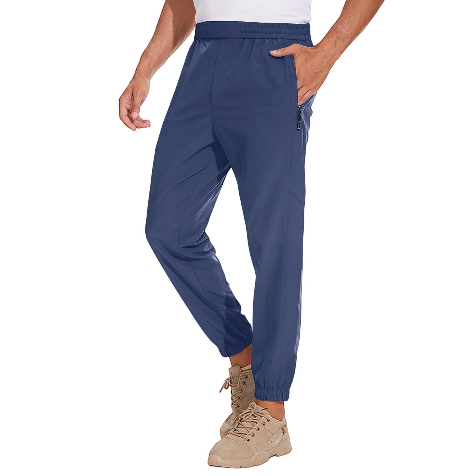 

Мужские спортивные повседневные брюки для бега, легкие походные рабочие брюки, уличные брюки XL небесно-голубой