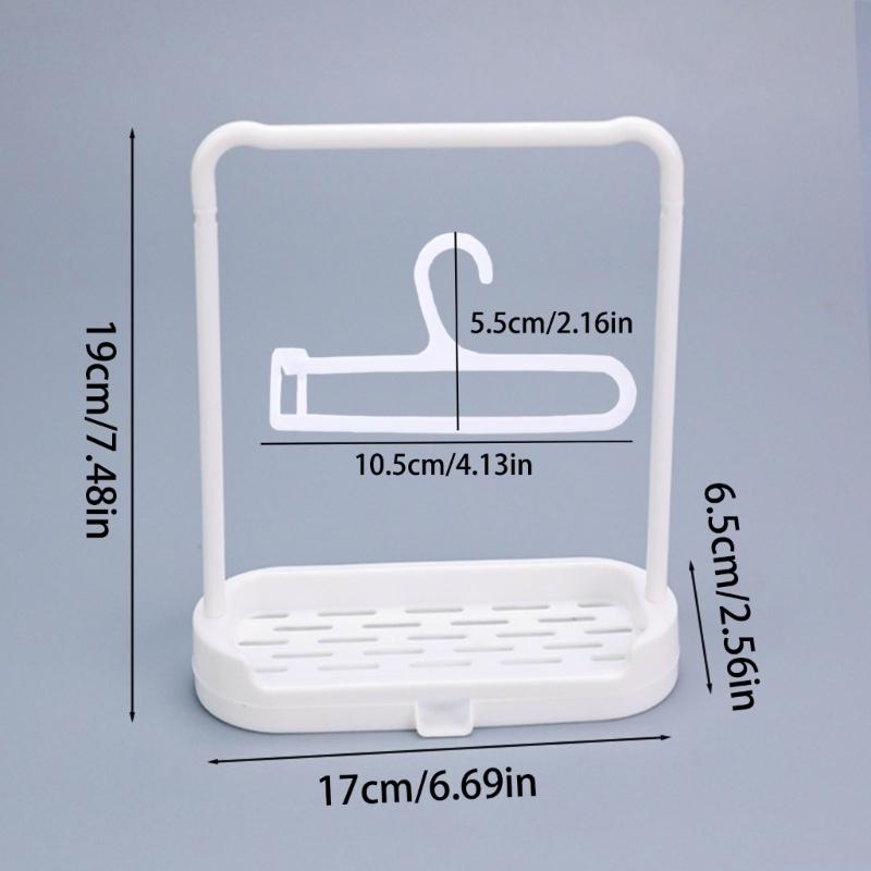 Puppenkleiderständer Aufbewahrungsorganizer mit Kleiderbügel Stabile Struktur Kunststoff Puppenkleiderständer für Miniaturkleidung