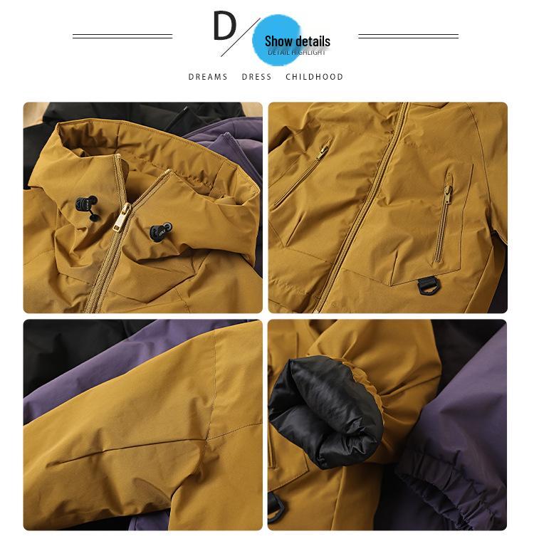 Children's Winter Ski Jacket 2025: Boys' Hooded Coat, Soft Shell, Warm Cotton Padded, for Kids