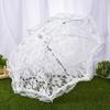 Elegant Lace Mini Bridal Umbrella Hollowed Out Bride Prop Umbrella  Wedding Party Supplies