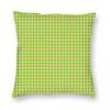 Houndstooth Yellow Lime Green Square Pillowcase Polyester Linen Velvet Pattern Decor Throw Pillow Case Home Cushion Cover