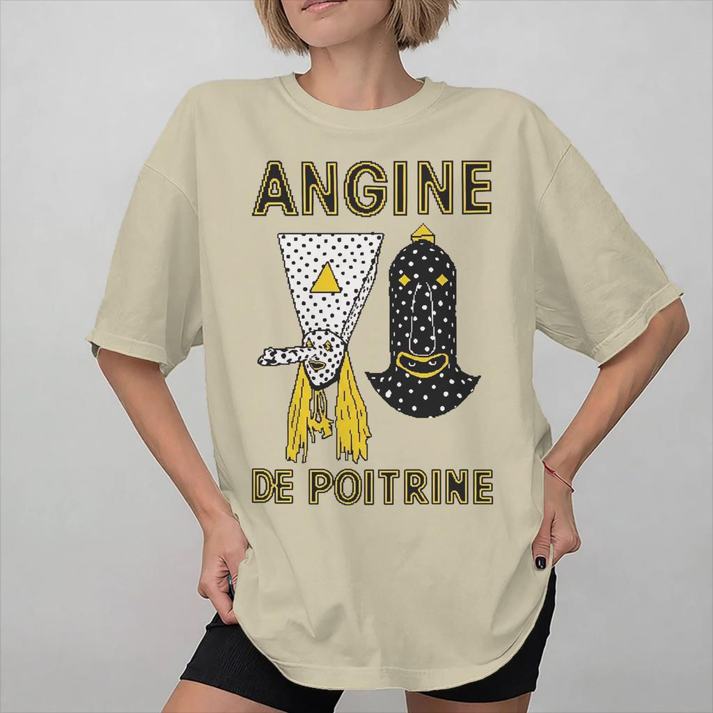 Angina Pectoris Band Merch Unisex Damen T-Shirts Reines Baumwoll-T-Shirt Grafik-T-Shirt Kleidung