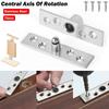 New Stainless Steel Pivot Hinge With Screws 360° Swivel Door Concealing Shaft Heavy Duty Central Rotating Hinge