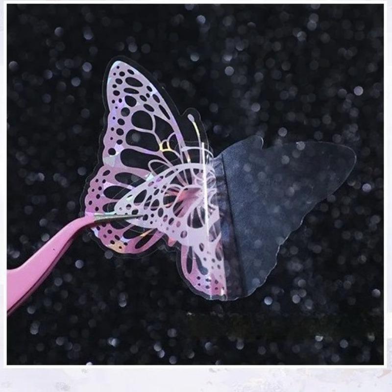 20 Pieces of Vintage Hollowed Out Lace Decorative Paper Shell Light and Shadow Butterfly Themed Handmade Account DIY Materials
