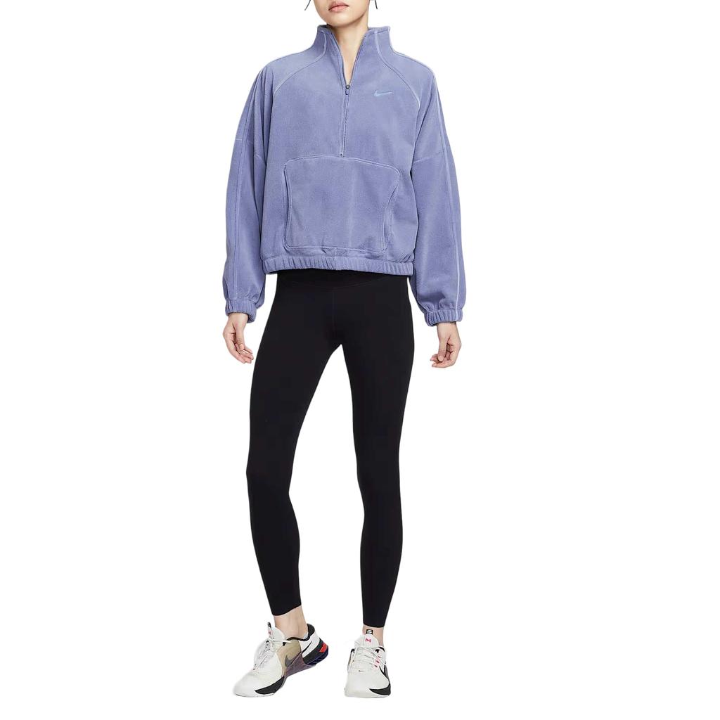 Nike Therma Sweatshirts Damen World Indigo/Walking Blue Rollkragen Moderat Regulär HV3716-499