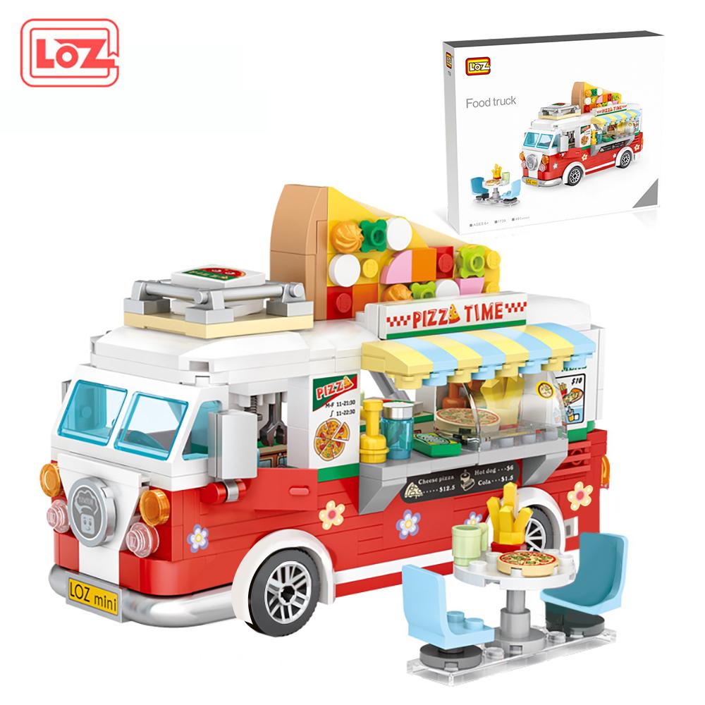 Creative Street View City View Model Building Blocks Build Toys Mini Home Decor Ornaments Children's Holiday Christmas Gifts
