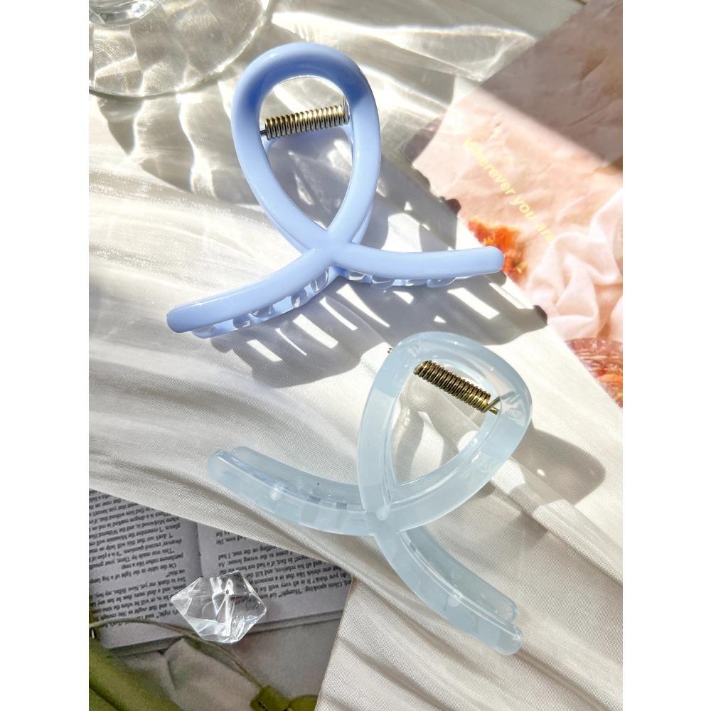 French Big Hair Claw Clips Medium Butterfly Shark Clip for Women 3.1" Strong Hold Non-slip Jaw Clips Hair Accessories Headwear