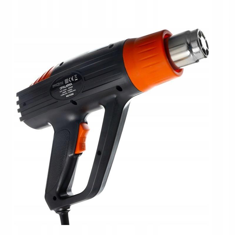 Electric Heat Gun 2000W 4 Nozzles 2 Speeds 400-600°C Case Kd10390
