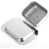 1PC Stainless Steel Butter Dish with Lid Handle Cover Design, Solid Cheese/Butter Container with Cover, Dessert Cheese Bread Box