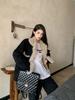Women's Retro Patchwork Lamb Wool Denim Jacket, Winter Warm Loose Fit.