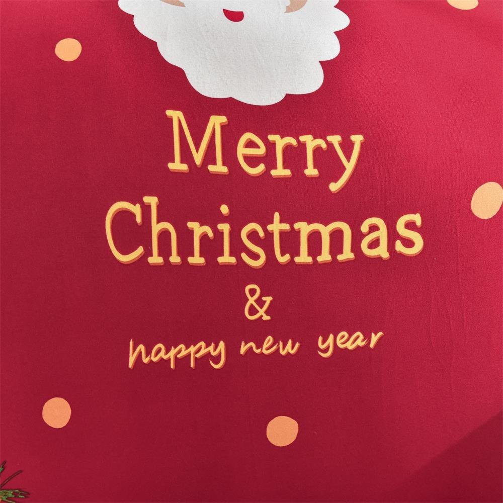 Elastic Santa Claus Printed Sofa Cover Full Protection Slip Resistant Pet Proof Durable Stretchable Sofa Protector