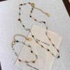 Kleurrijke Natuursteen Patchwork Ketting voor Dames - Elegante, Modieuze, Veelzijdige Sleutelbeenketting