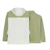 Anta Drei-in-Eins Abnehmbare Kapuze Colorblock Reißverschluss Warme Wasserdichte Jacke Herren Oberbekleidung Hellbohnen-Grün Schlamm-Sand-Grau 152447629-1