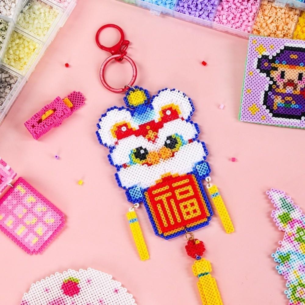 DIY Make Puzzle Perler Hama Beads Kit Handmade Crafts Decor Melting Beads Kits Children Toy