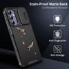 Przesuwana osłona ochronna aparatu do Samsung Galaxy A55 A56 A36 A54 A53 A14 A17 A35 A15 A16 5G Matowy odporny na wstrząsy Pancerz Etui na telefon