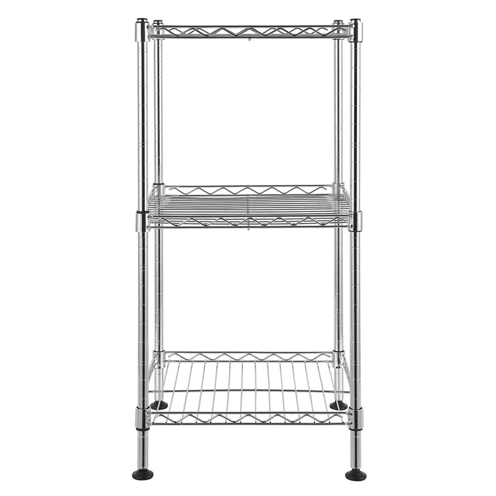 3-Tier Steel Wire Shelving Tower  Kitchen Furniture
