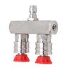 Dual Pressure Washer Nozzle Stainless Steel with 1/4 Quick Connect 2 Color Nozzle 2 In 1 Pressure Wa