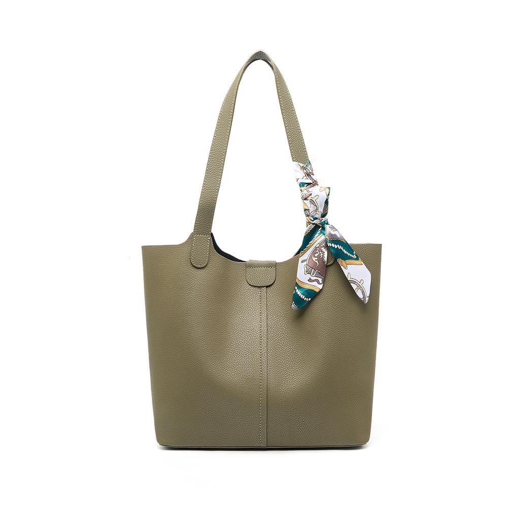 High End Feeling for Commuting To Work, Armpit Tote, Layered Cowhide, Women's Handbag, New Style, Large Capacity Shoulder Bag