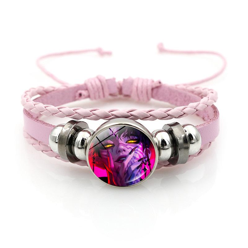 KPop Demon Hunter Bracelet Cartoon Anime Cosplay Bracelet Woven Rope Chain Pendant Fashion Accessories Girl Peripheral for Fans